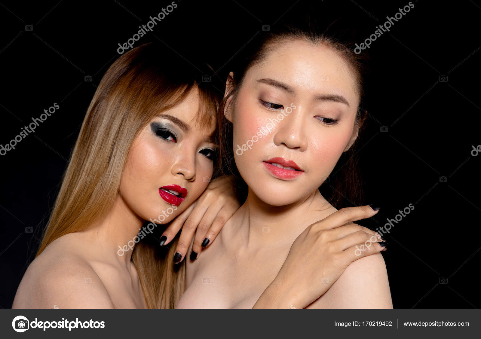 asian lesbian seduction - mature lesbian porn clips tan footjob