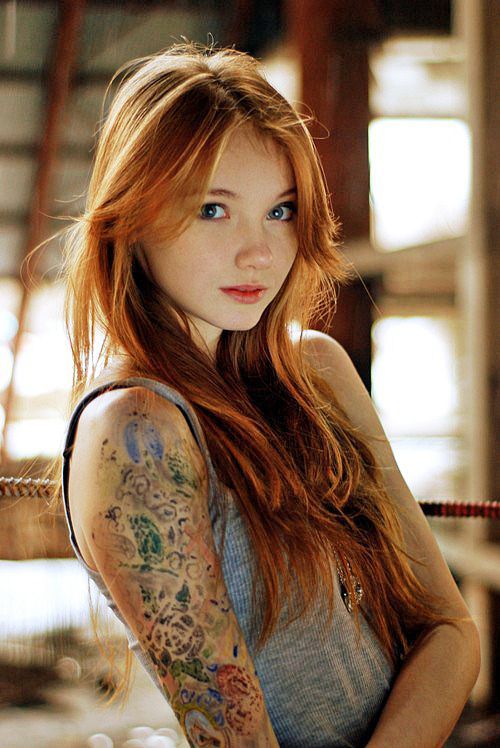 tattoos for redheads - little caprice paris naked hairy mature