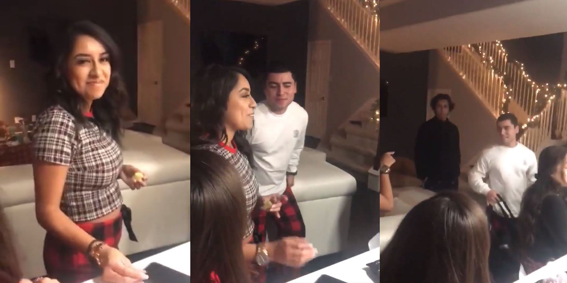 latina cheats on bf - real hiddensex knock knock porn parody