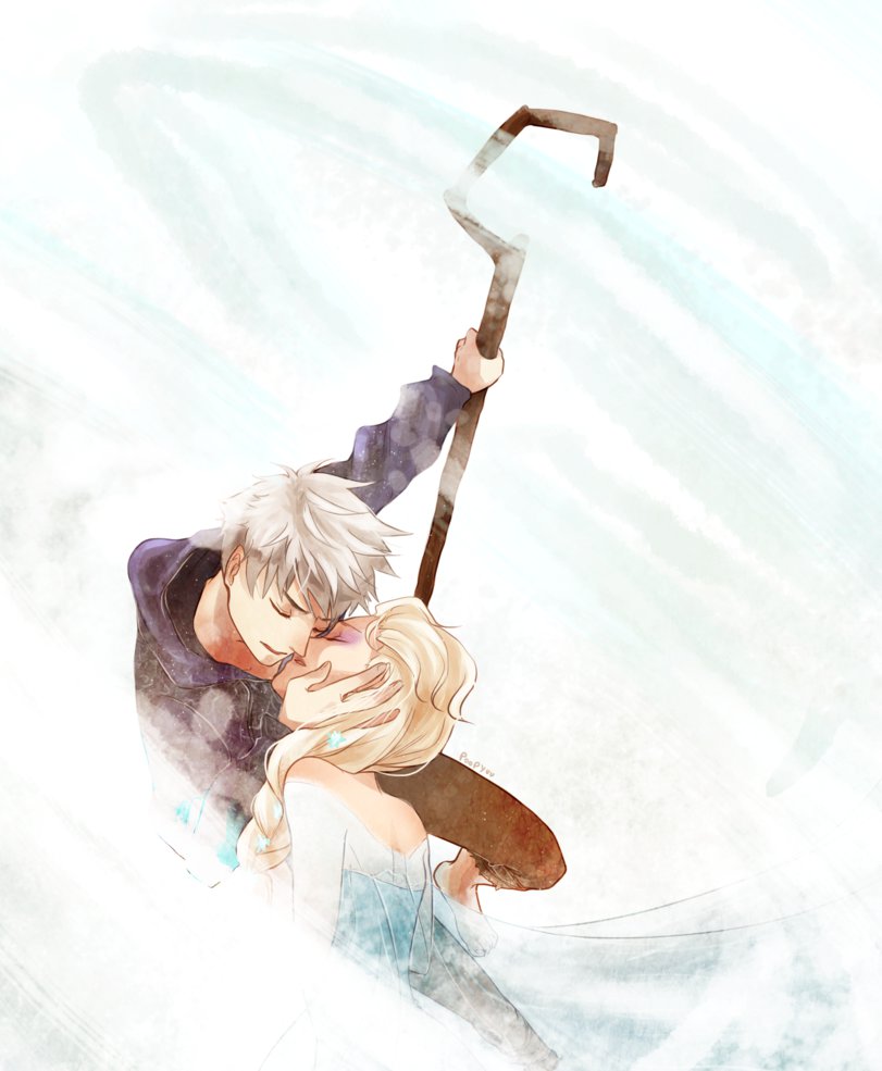 constance dickerson recommends elsa and jack frost kissing pic