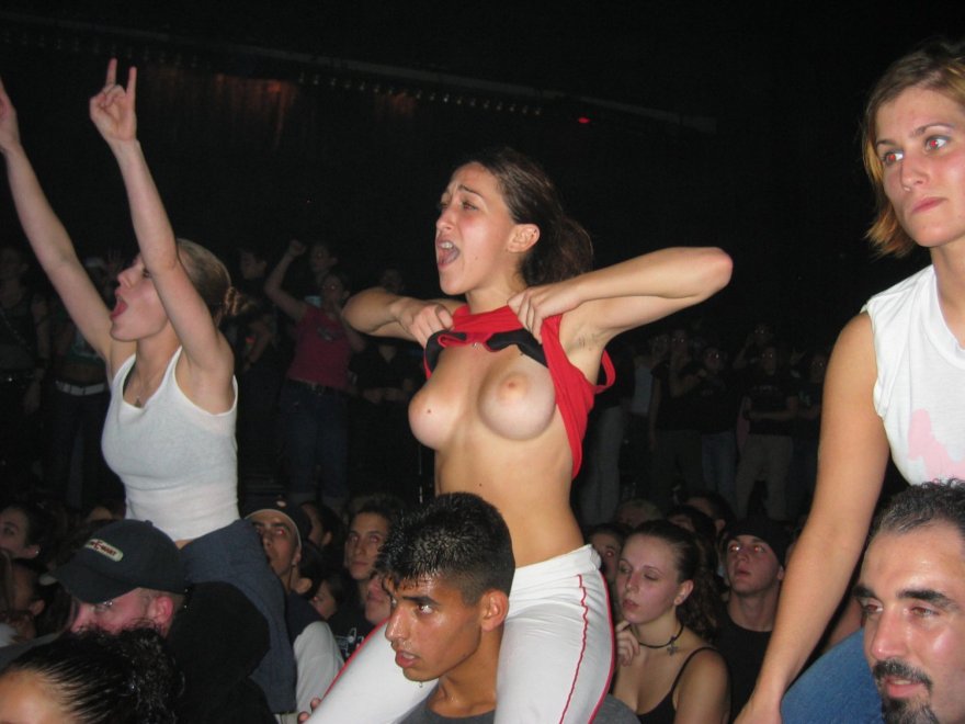 flashing tits at concert - lady nina birch skylar valentine bbc porn