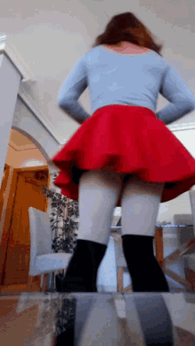 panties under skirt - kiara mia milf flaming blow job