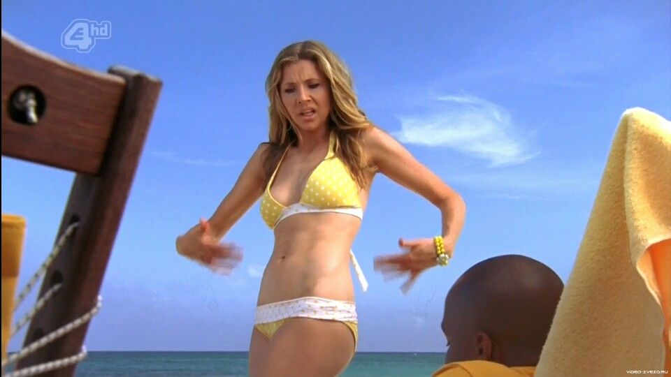 sarah chalke in a bikini - transexual bdsm daddy watches porn